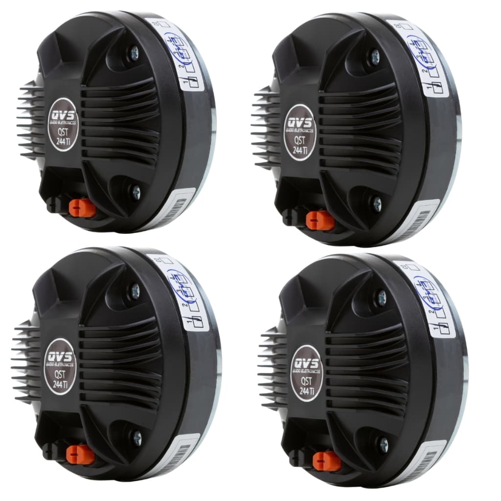 4 Driver TI QVS QST 244TI 80W Rms Titanio Corneta TI Som Automotivo Som Profissional Line Array Paredao