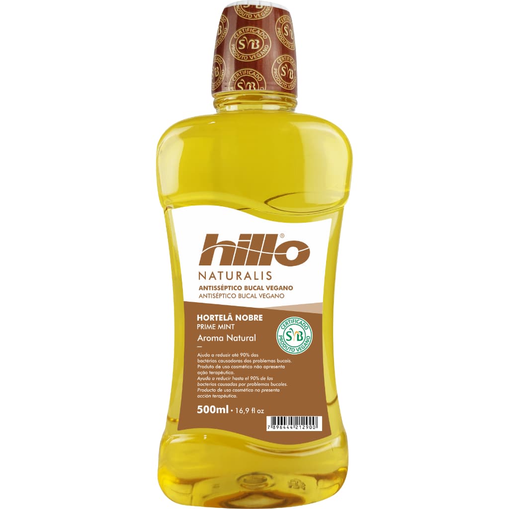 Antisséptico Bucal Vegano Hillo Hortelã Nobre 500ml
