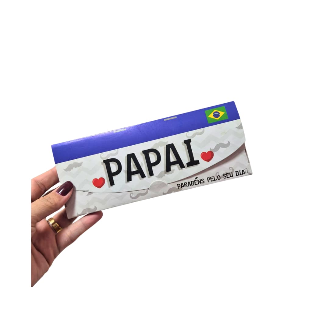 Caixas para tabletes de chocolate - Especial Dia dos Pais.