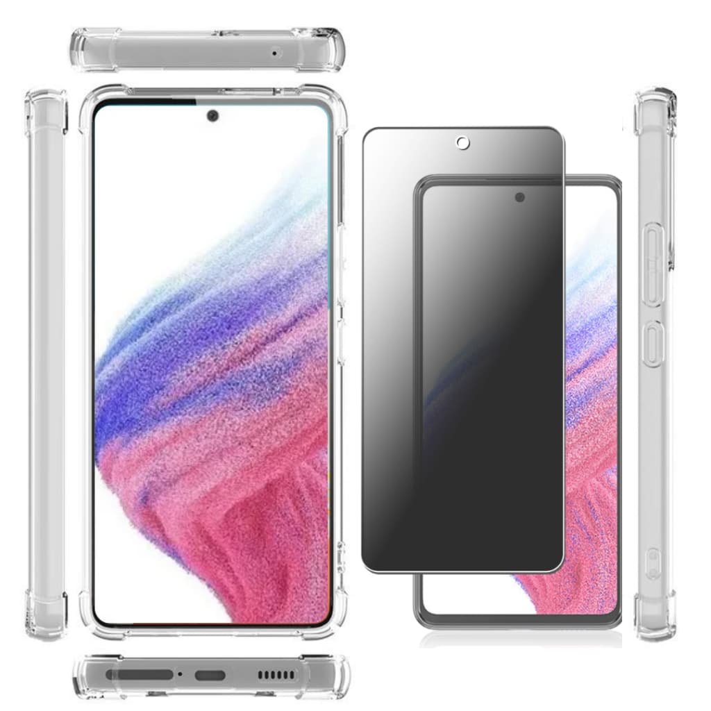 Capa Case Para Galaxy A53 5g + Película De Privacidade