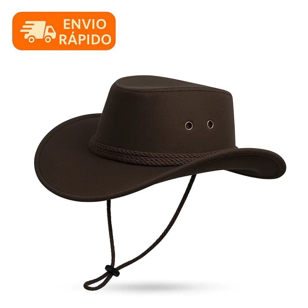 Chapéu Country Cowboy Aba Larga Unissex | Estilo Sertanejo Moda Country Rodeio Vaquejada Estiloso