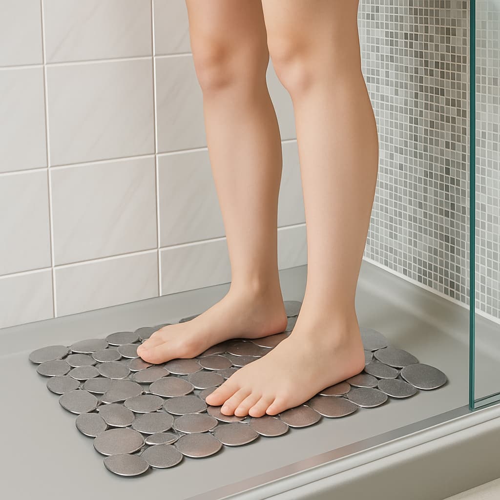 Tapete para Box Banheiro Retangular Antiderrapante Ventosa 70x35 Chuveiro