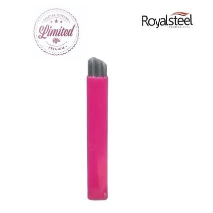 KIT 10 LÂMINAS ROYALSTEEL ULTRA BLADE ROSA FORMATO V (ANVISA)