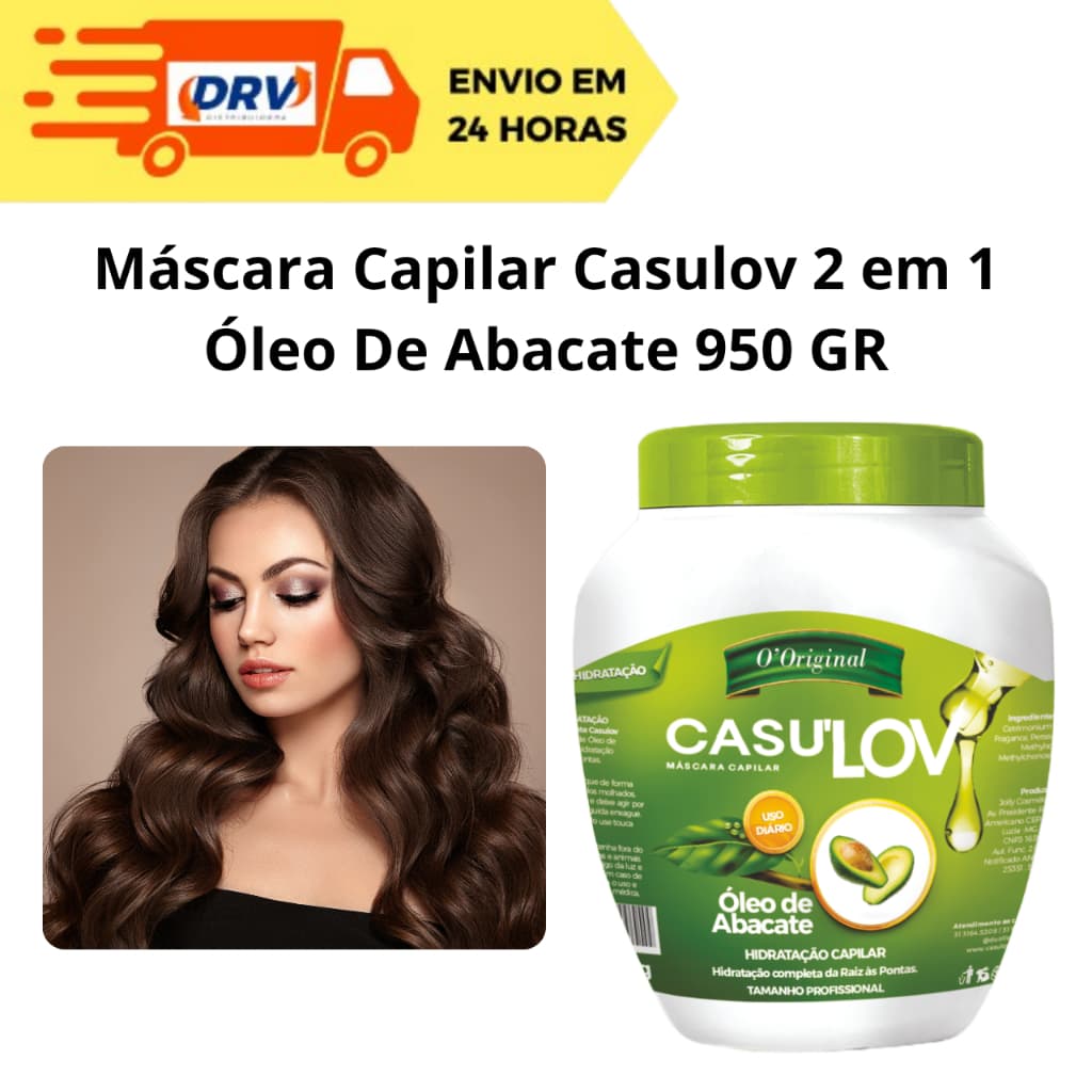 Máscara Capilar Casulov 2 em 1Óleo De Abacate 950 Gr - Máscara Capilar Casulov - Máscara Casulão