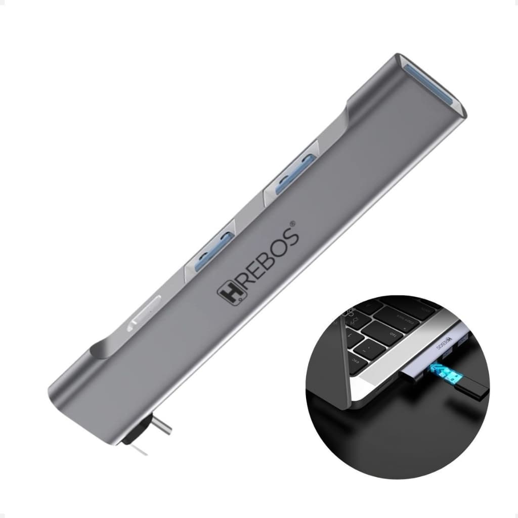 Hub Type-c Adaptador 4 Portas 1x Type-c 1x Usb 3.0 2xusb 2.0