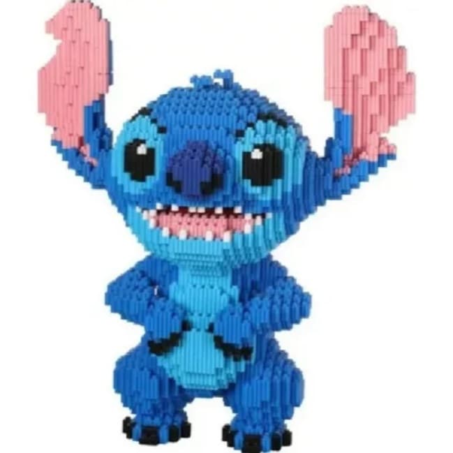 Blocos De Montar Construção Stitch 5600 Peças Medindo 30cm Brinquedo Educativo