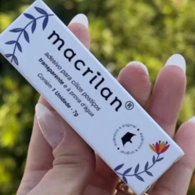 Cola de Cílios Macrilan Profissional – Transparente, Alta Fixação