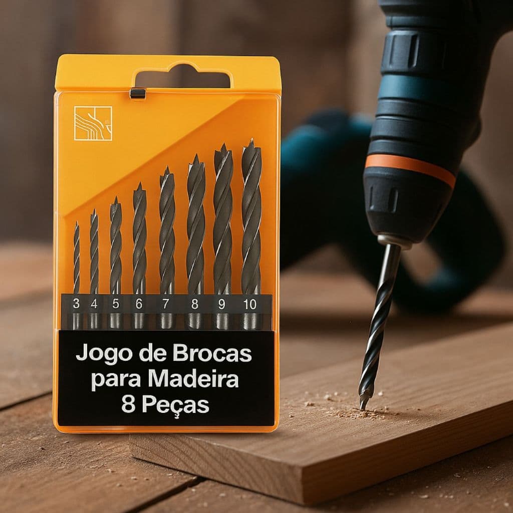 Jogo de Brocas Para Madeira 8 Peças Brocas Para Metal 9 Peças Brocas Para Metal 13 Peças 1.5 A 6.5mm