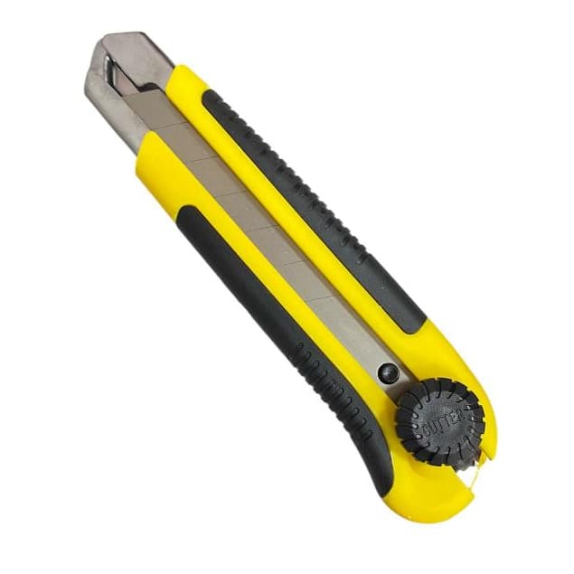 Estilete Profissional Emborachado Lamina 25mm - Fertak 4204