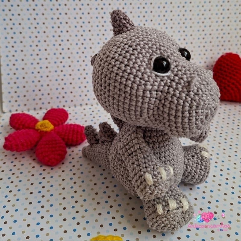 Dinossauro amigurumi porta maternidade/brinquedo/bordados/decoração