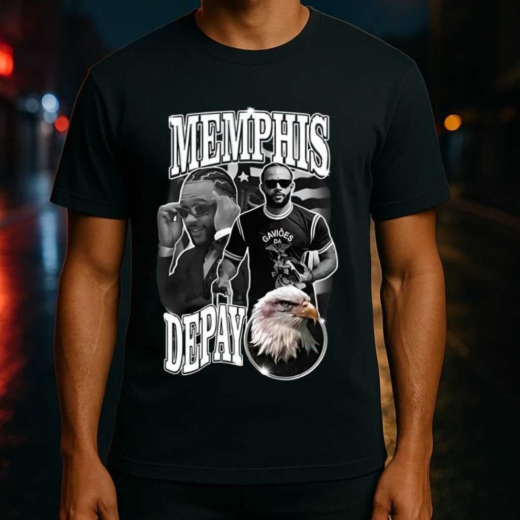 Camisa Memphis Depay Unissex 100% Algodão Premium Estilo Jogador Caro Manto Básico Envio Rápido