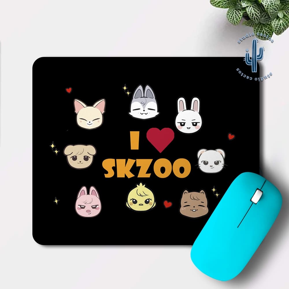 Mouse pad Emborrachado SKZOO - Stray Kids - K Pop