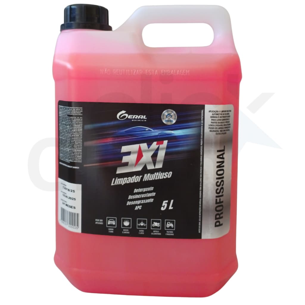 Ultra Limpador Auto Clean | Shampoo Desengraxante Concentrado 3x1 - 5 Litros