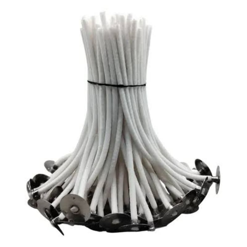Pavio Encerado Fino  - A2035 - 10cm Para Velas Artesanais 2mm – 50 Unidades
