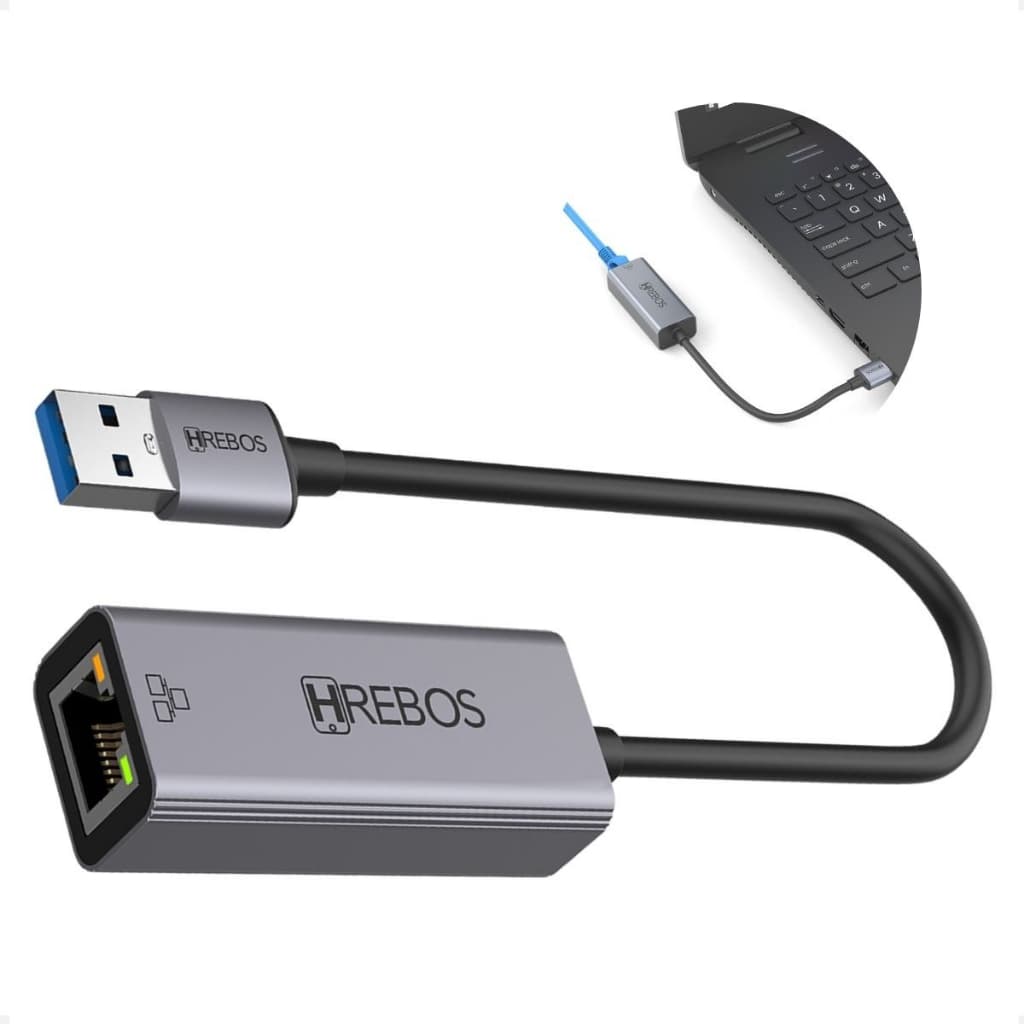 Adaptador Ethernet Usb 3.0 Para Gigabit Cabo Premium Metal