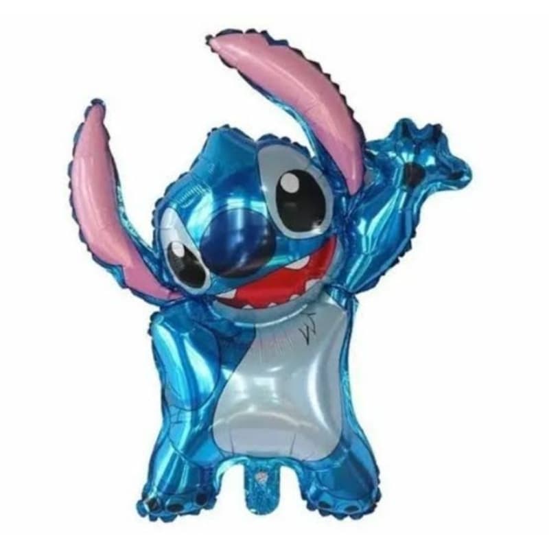 Kit de Balões Metalizados Tema Stitch - Kit com 1 3 6 ou 10