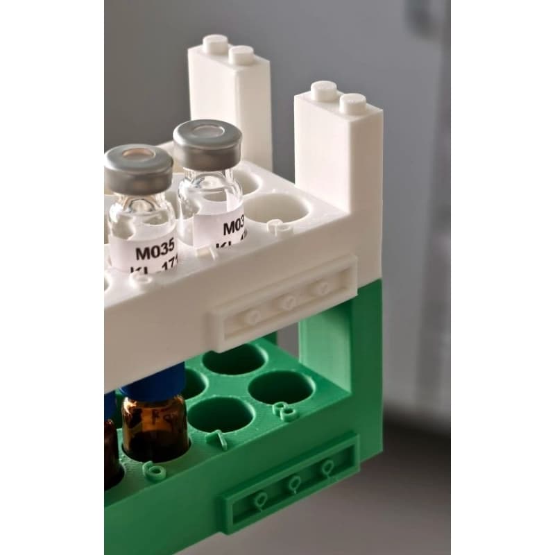 Suporte Modular Conectável para Frascos ou Ampolas de 4ml / 5ml – Organização (orifício de 12mm)