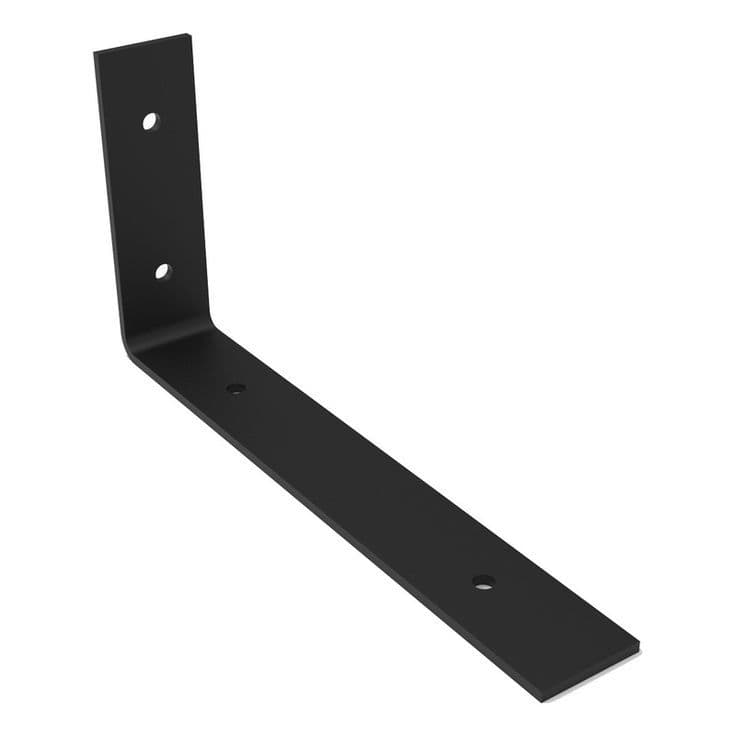 Mão francesa invertida base reta 40cm 3 unidades