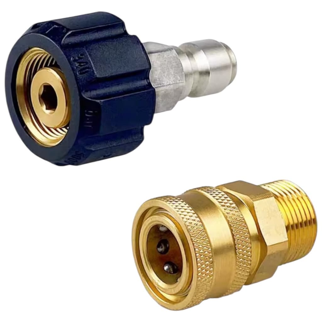 Kit 2 Adaptador Engate Rápido Conector 1/4 X M22 14mm Rosca