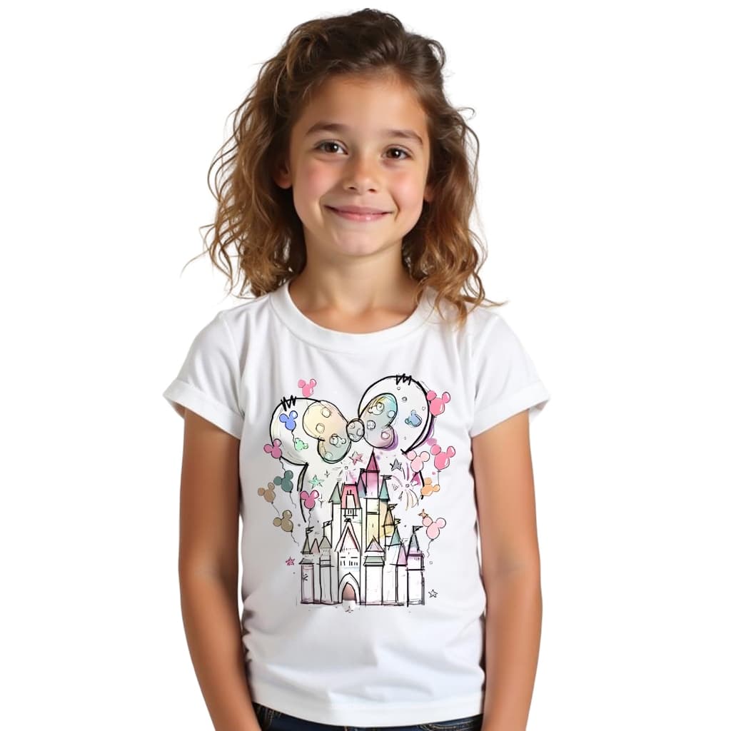 Camiseta Tshirt Infantil Criança Juvenil Bebê Unissex  Passeio Casual Minnie Manga Curta