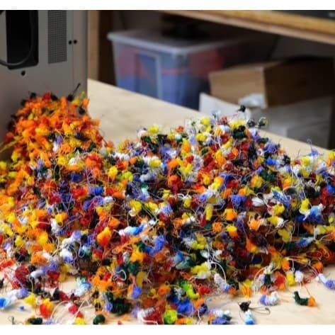 Refugo filamento pla de impressão 3d para reciclagem 1kg
