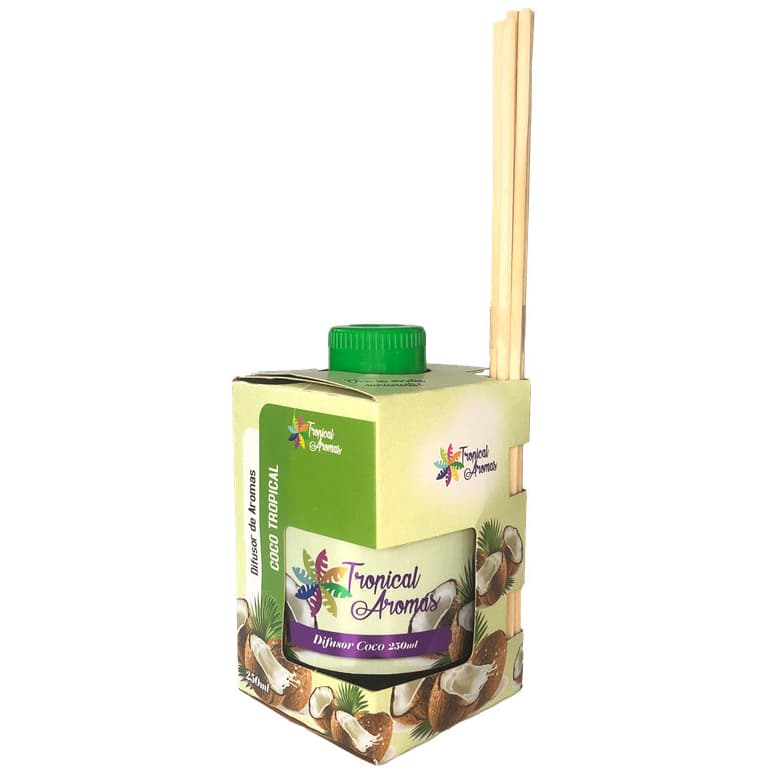 Difusor de Ambiente Aromático Coco 250ml Tropical Aromas