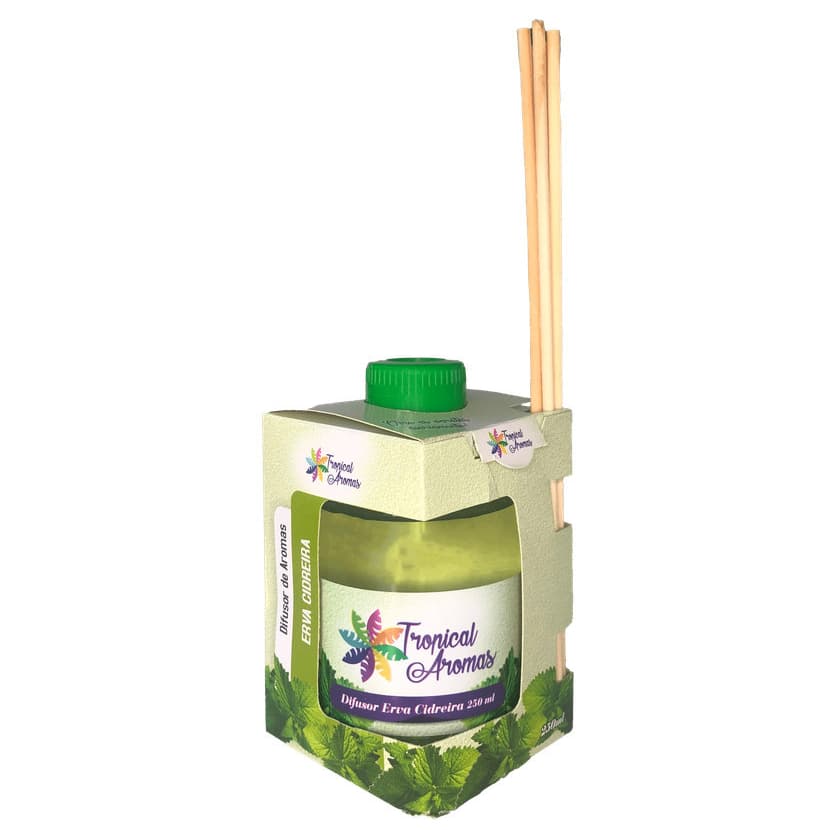 Difusor de Ambiente Aromático Erva Cidreira 250ml Tropical Aromas