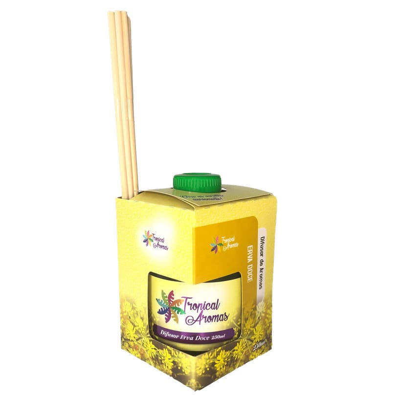 Difusor de Ambiente Aromático Erva Doce 250ml Tropical Aromas