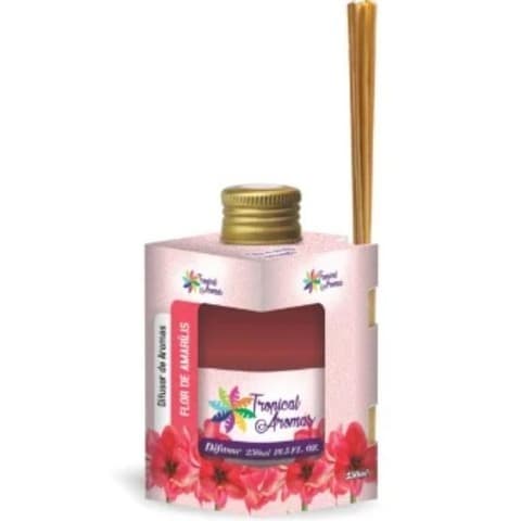 Difusor de Ambiente Aromático Flor de Amarílis 250ml Tropical Aromas