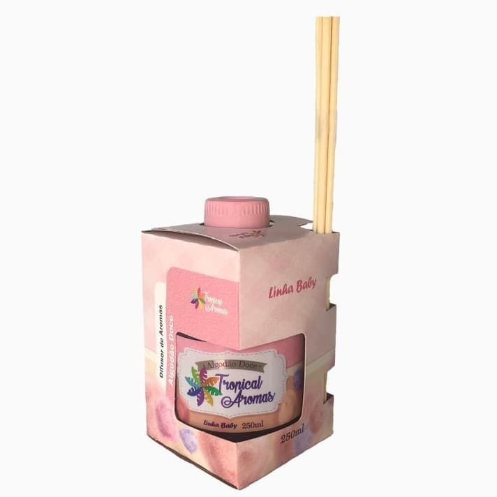 Difusor de Ambiente Aromático Baby Algodão Doce 250ml Tropical Aromas