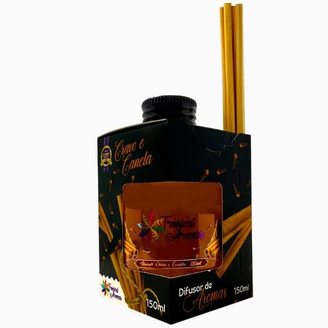 Difusor de Ambiente Aromático Perfumado Black Cravo e Canela 150ml Tropical Aromas