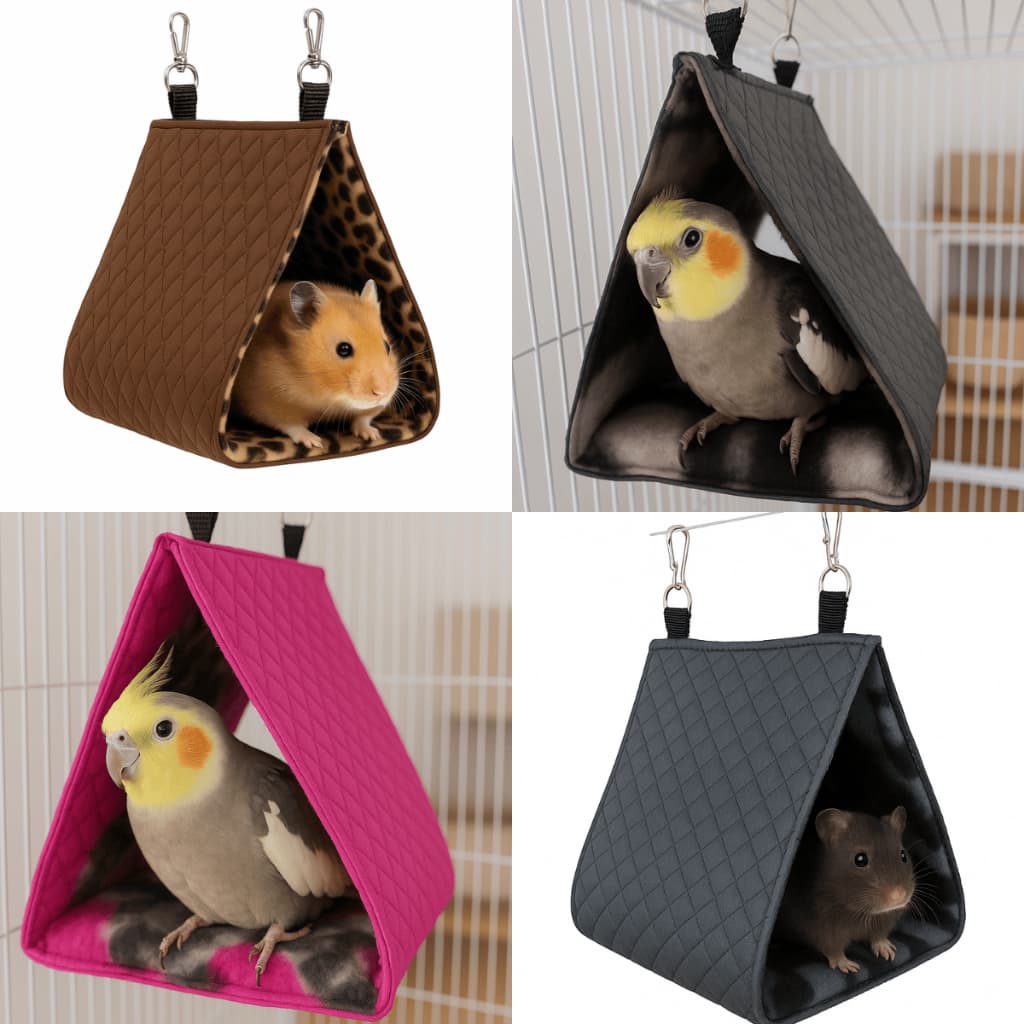 Toquinha Toca Caminha Suspensa Bird Pássaros Gaiola Hamster Porco da índia