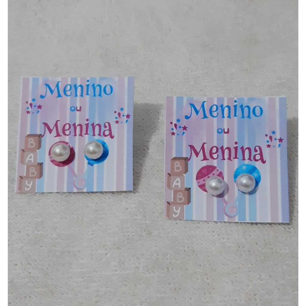 Tag com Brinco (PRONTA ENTREGA) para mimo lembrancinha de Chá de bebê a sua escolha com papel 180grs