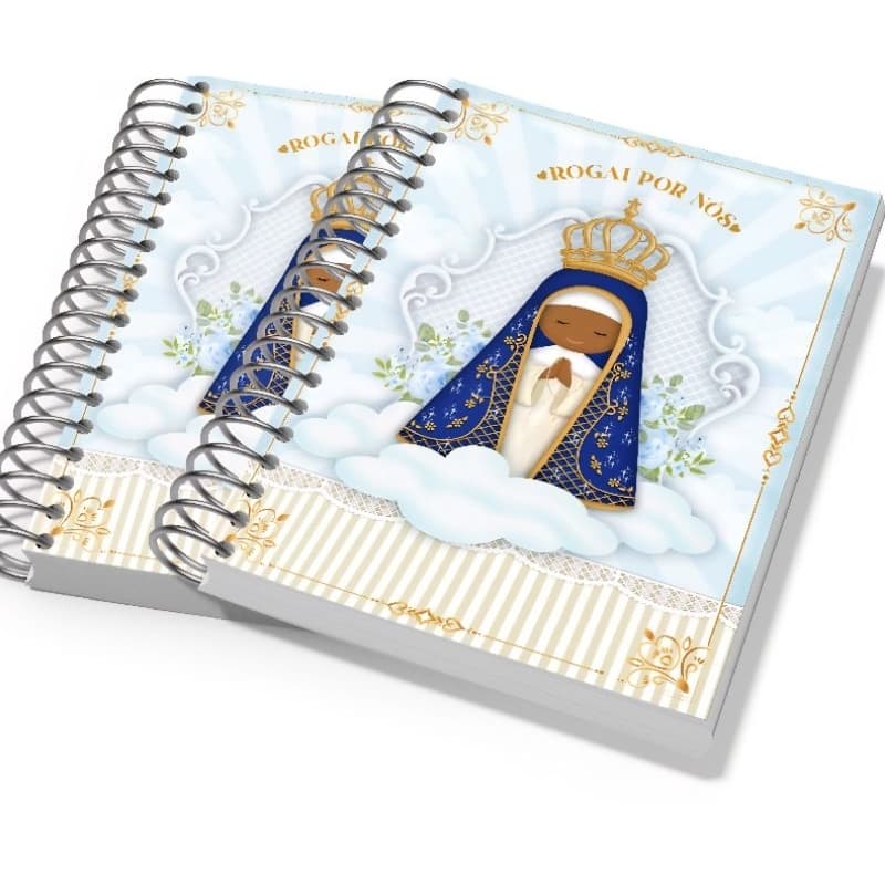 Agenda Nossa Senhora Aparecida A5 | Espiral Capa Dura | Devocional Católica | Planejamento Diário