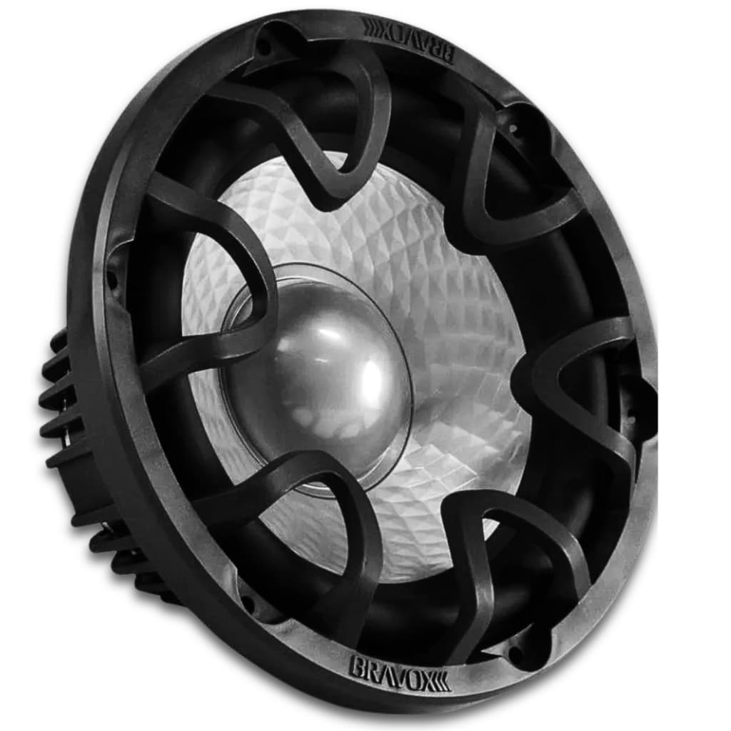 Subwoofer 12 Polegadas Bravox 500w Rms UXP-12 Diamond 2+2 Ohms 4+4 Ohms Bobina Dupla 1000w Pico Peça