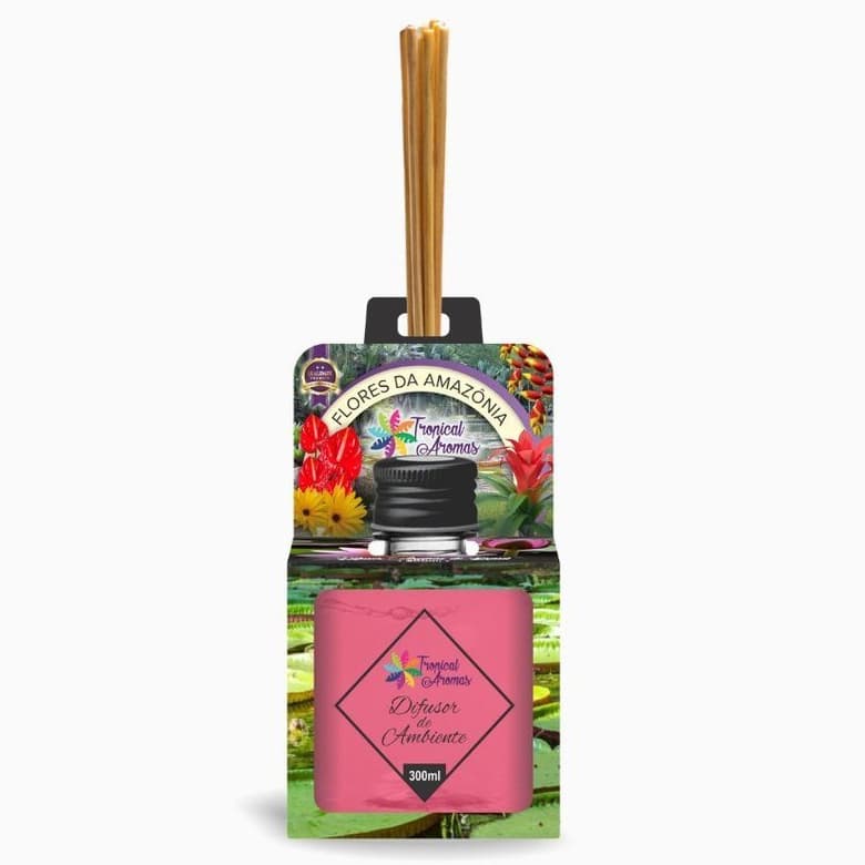 Difusor Aromatizador de Ambiente Perfumado Premium Flores da Amazônia 300ml Tropical Aromas