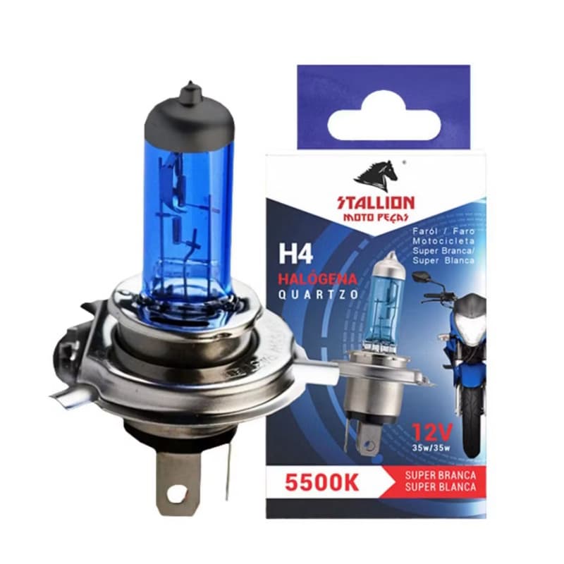 Lâmpada H4 Titan Super Branca Halógena 12v 35w Quartzo 5500k