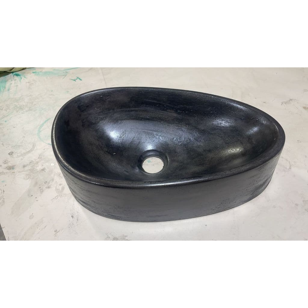Cuba de concreto Grafite para banheiro lavabo e areas externas Artesanal
