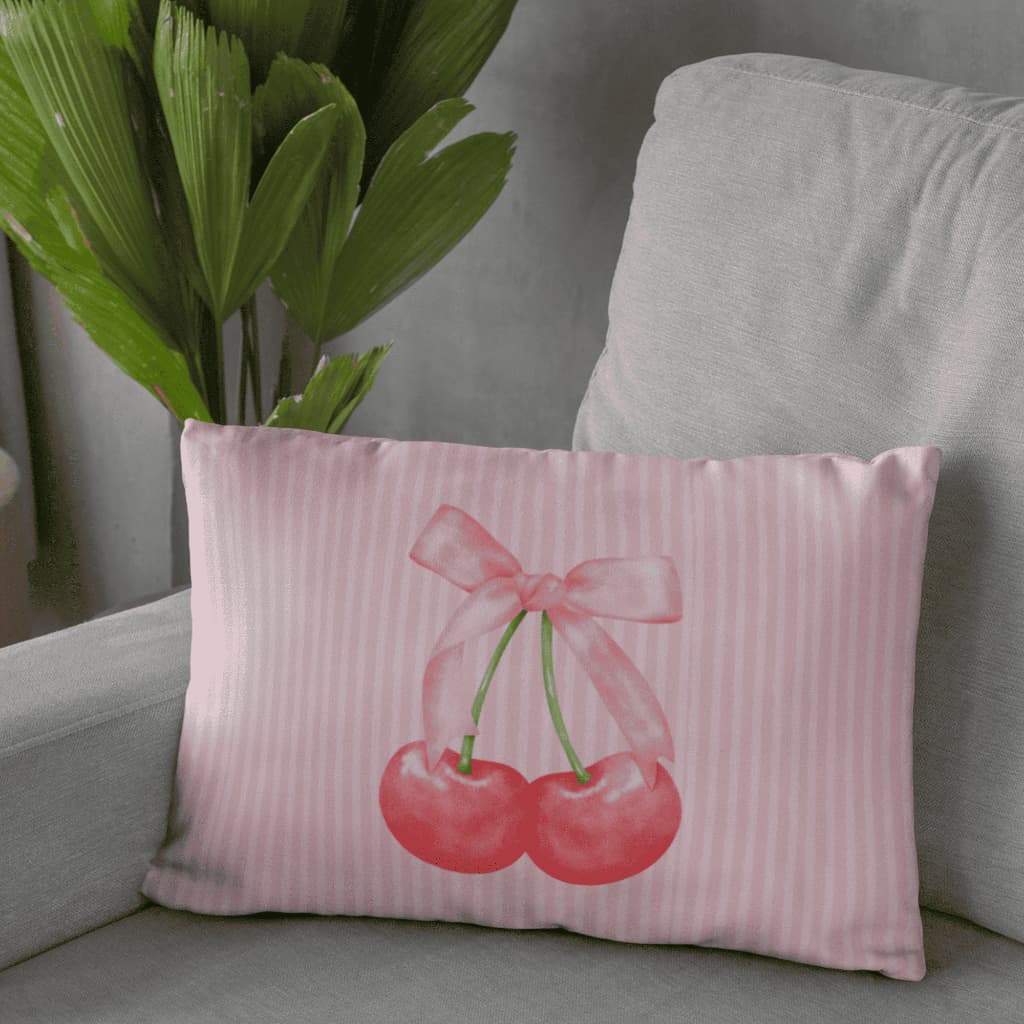 Fronha 50x70 em Micropercal – Estilo e Conforto com Estampa de Laço