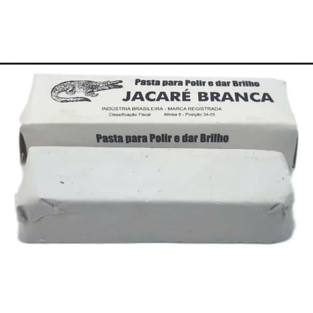 Massa Pasta Polimento Jacaré Branca Inox Aluminio Motor Tanque 400