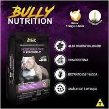Ração Para Cachorros Super Premium 15kg Performance Bully Nutrition Adulto Todas as Raças