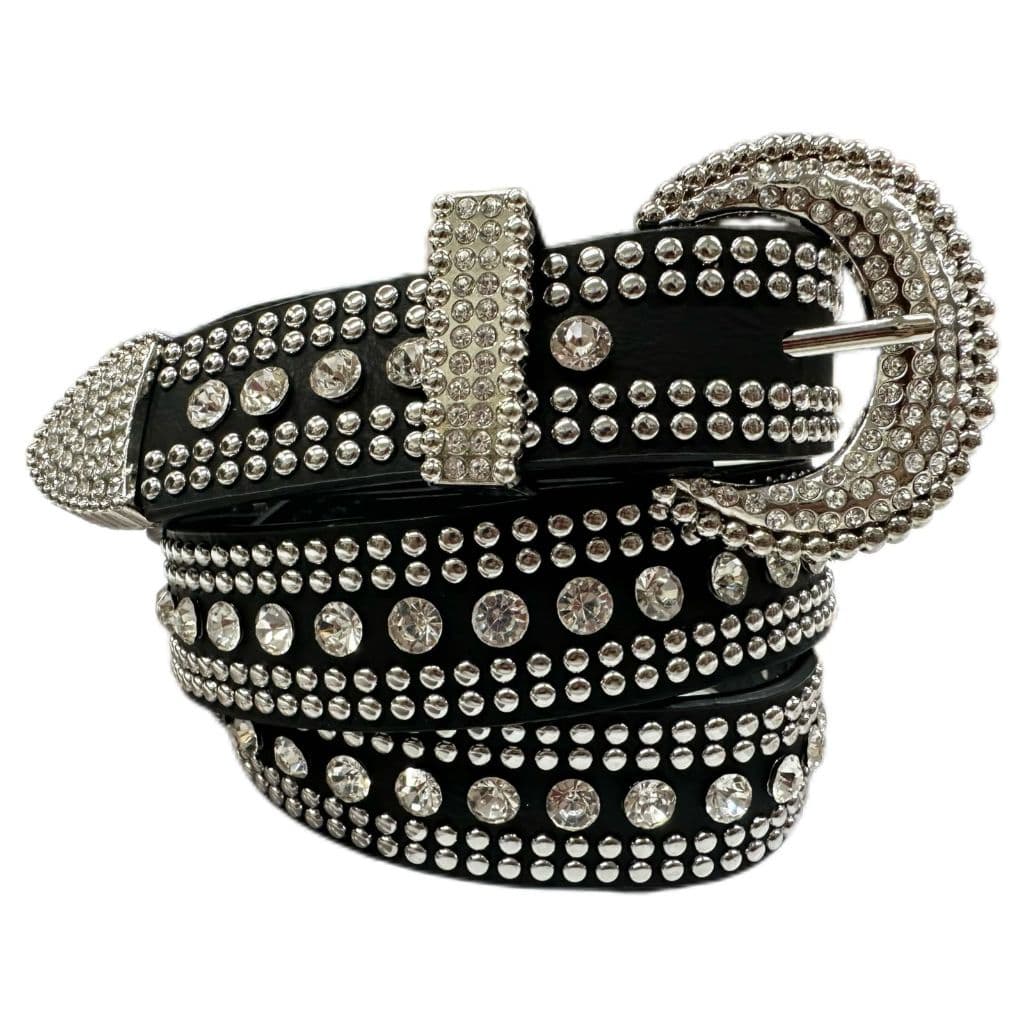 Cinto PLUS SIZE Feminino Country em Strass Brilhos Ocidental Cowboy Tachas Blogueira Moda Balada Festival