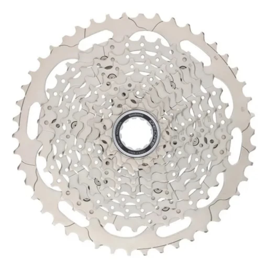 Cassete Shimano Deore Cs M4100 11/46d - 10v / 1x10v - Mtb Cor Prateado