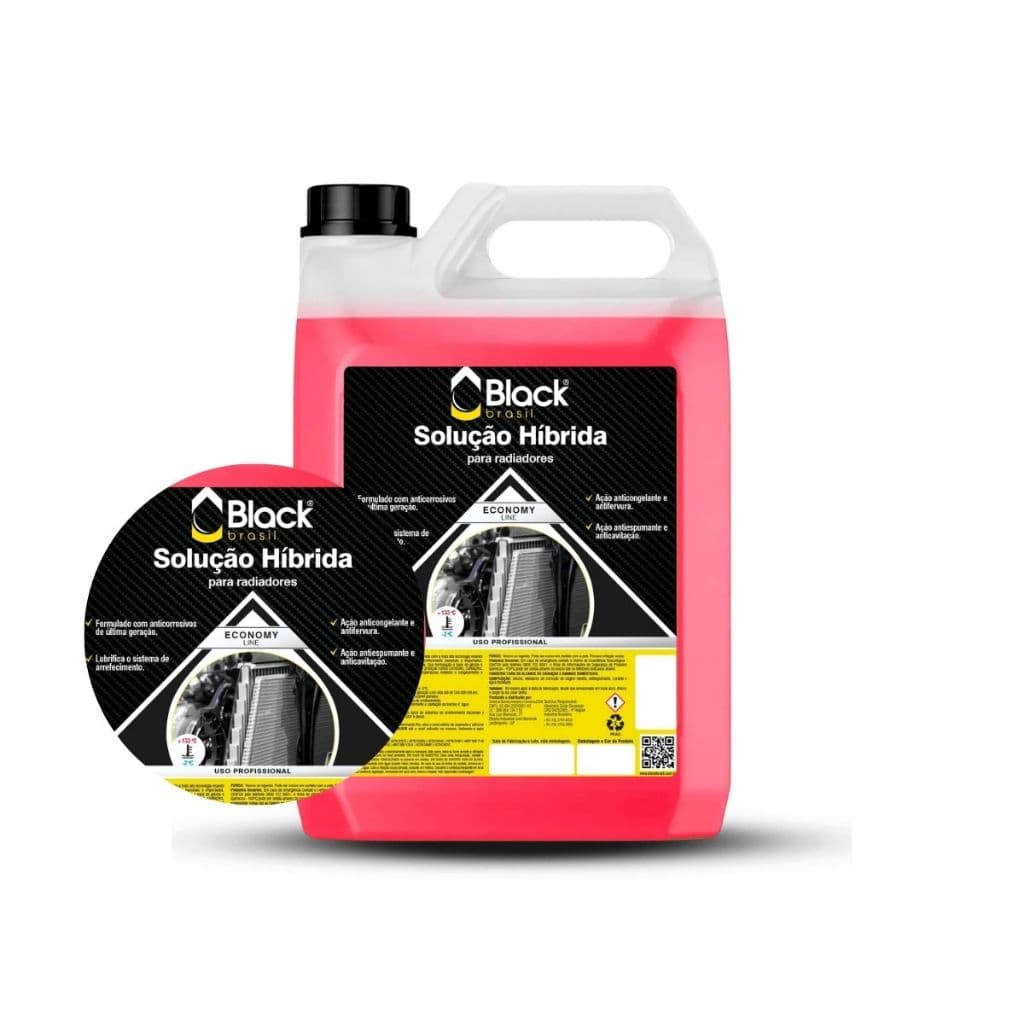 Solução Híbrida Economy Black Água Desmineralizada Com Aditivo 5L
