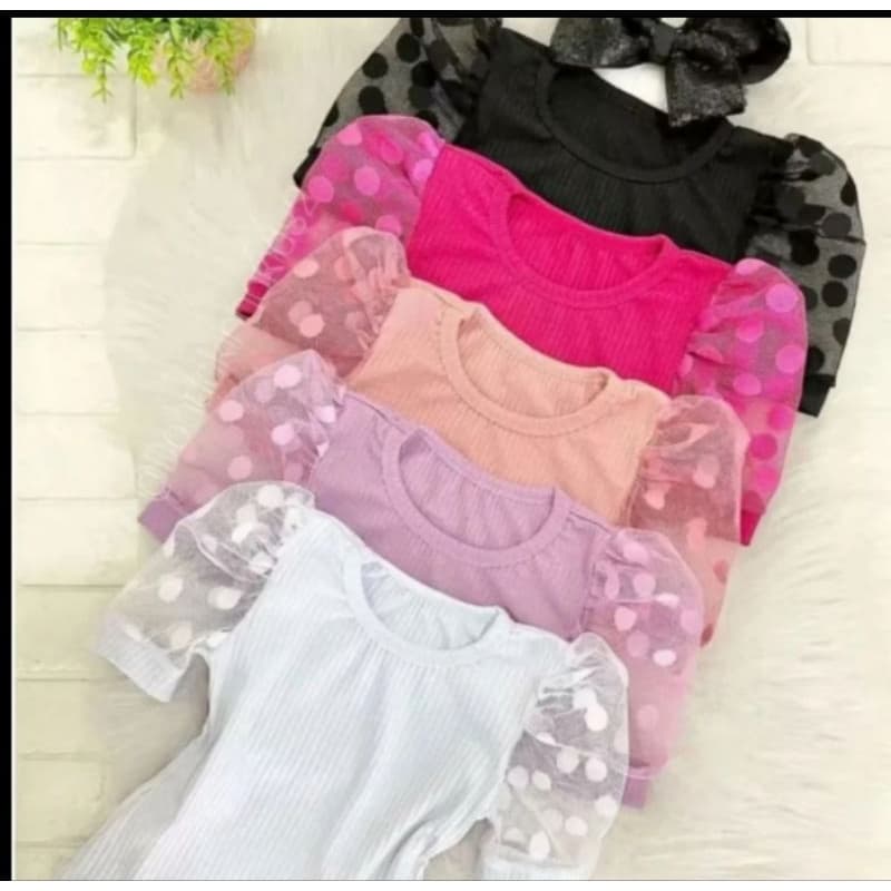 Blusa Tule Infantil Bloguerinha
