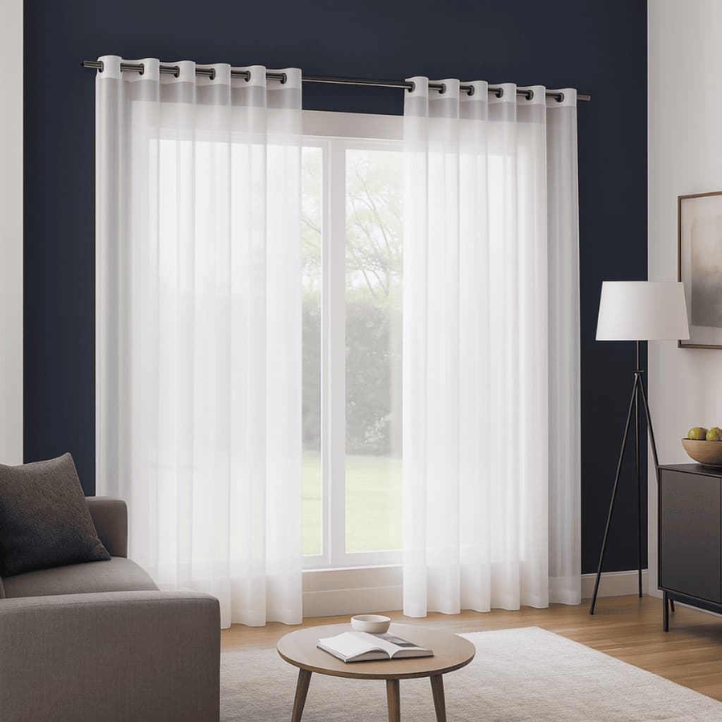 Cortina VOIL TRANSLUCIDA 2,80x1,80 - Decoração Quarto, Sala