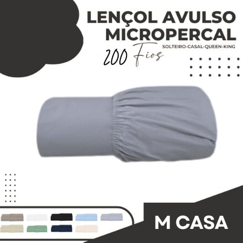 Lençol cama de Casal Queen King e Solteiro Avulso 200 Fios 100% Algodão