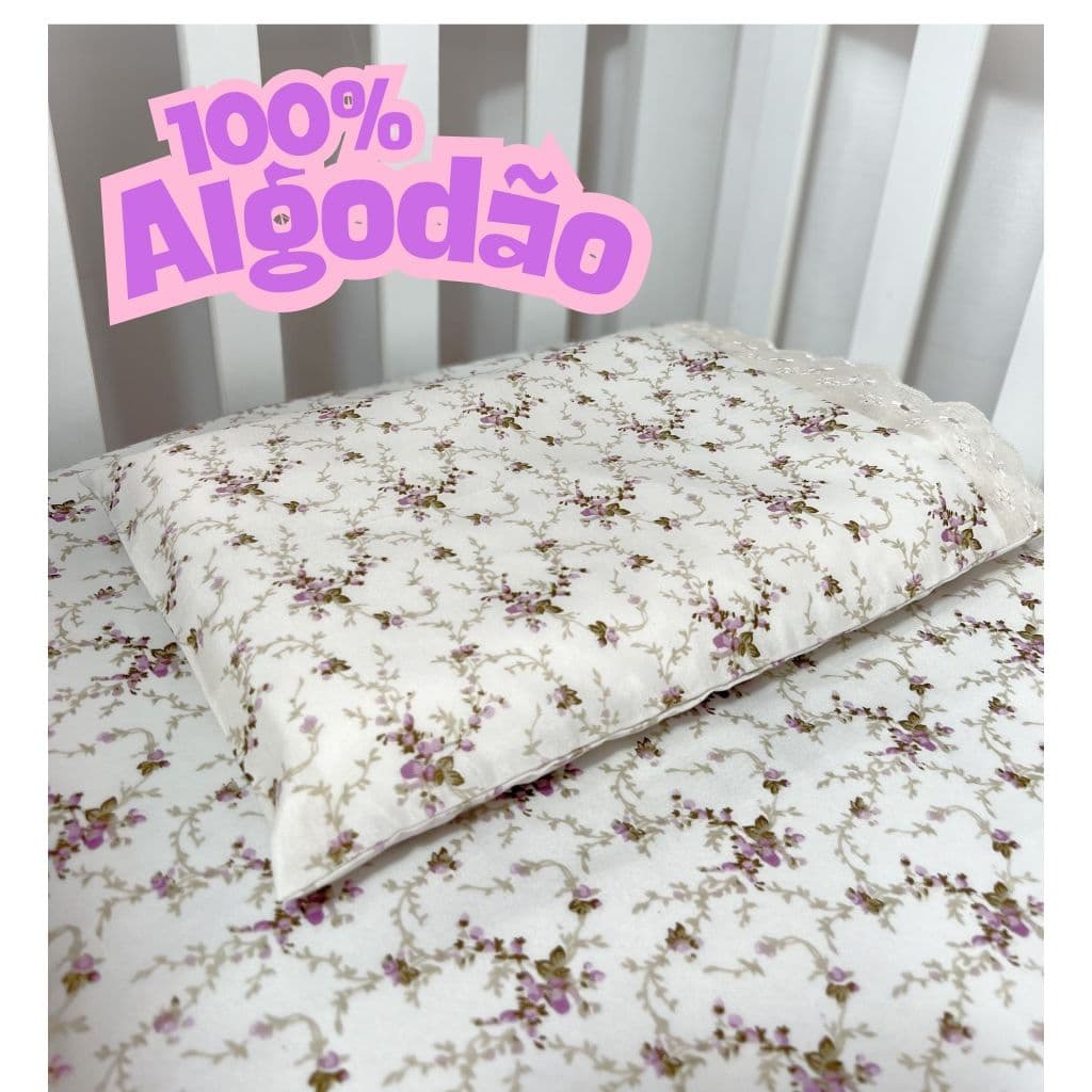 JOGO DE LENÇOL PARA BERÇO PADRÃO AMERICANO 100% ALGODÃO 2 PEÇAS BEBÊ MENINA MENINO