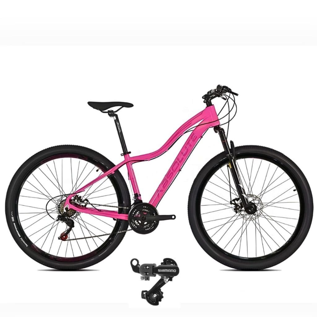 Bicicleta Absolute Hera Aro 29 21V Freio Disco Mecânico Suspensão MTB Câmbio Traseiro Shimano