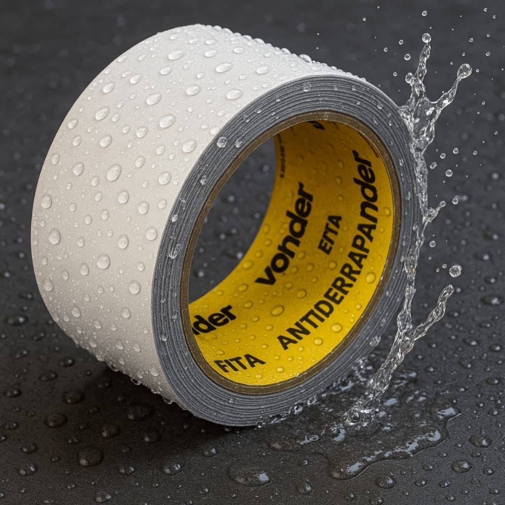 fita antiderrapante emborrachada a prova de agua transparente escada piso adesiva incolor superfícies lisas 15mts vonder